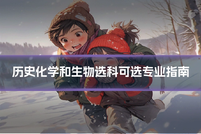 历史化学和生物选科可选专业指南
