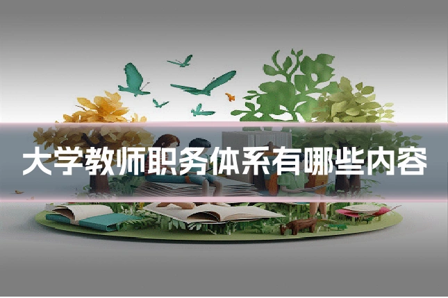 大学教师职务体系有哪些内容