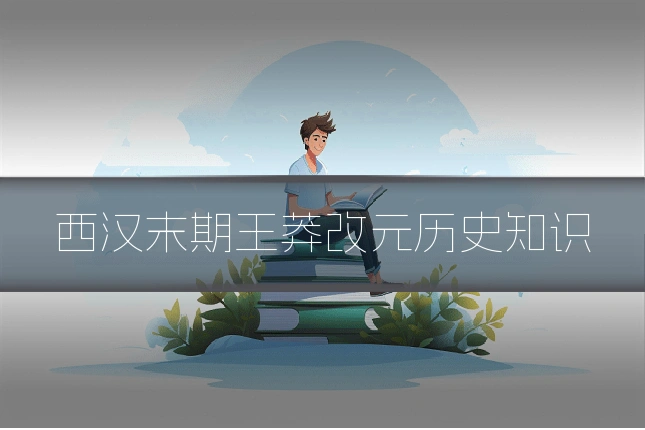西汉末期王莽改元历史知识