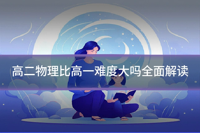 高二物理比高一难度大吗全面解读