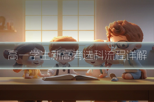 高一学生新高考选科流程详解