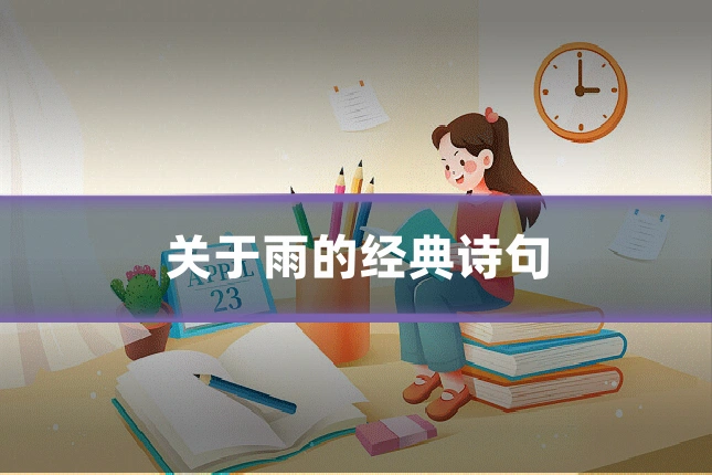 关于雨的经典诗句
