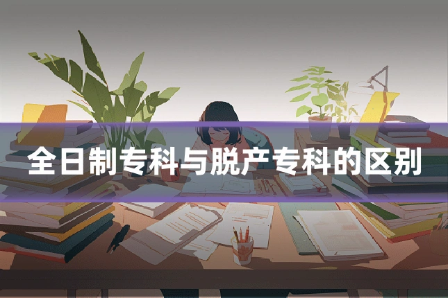 全日制专科与脱产专科的区别