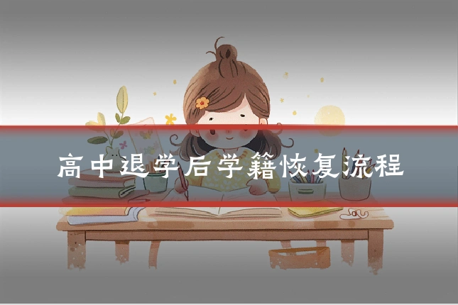 高中退学后学籍恢复流程
