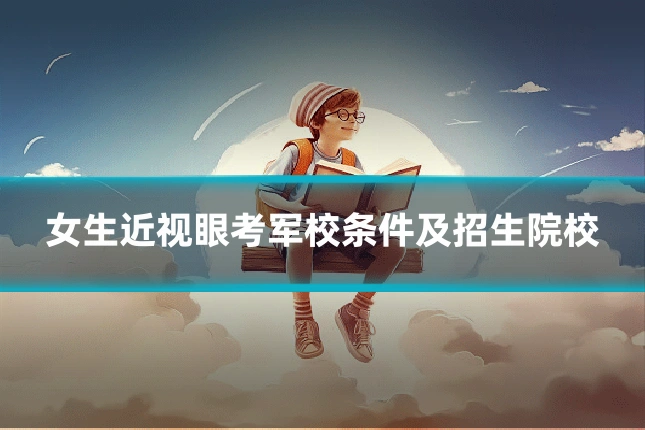 女生近视眼考军校条件及招生院校