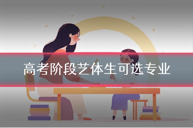 高考阶段艺体生可选专业