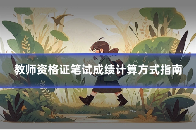 教师资格证笔试成绩计算方式指南