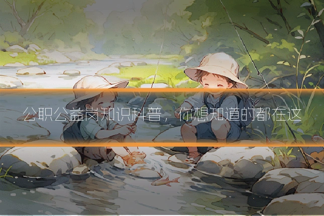公职公益岗知识科普,你想知道的都在这