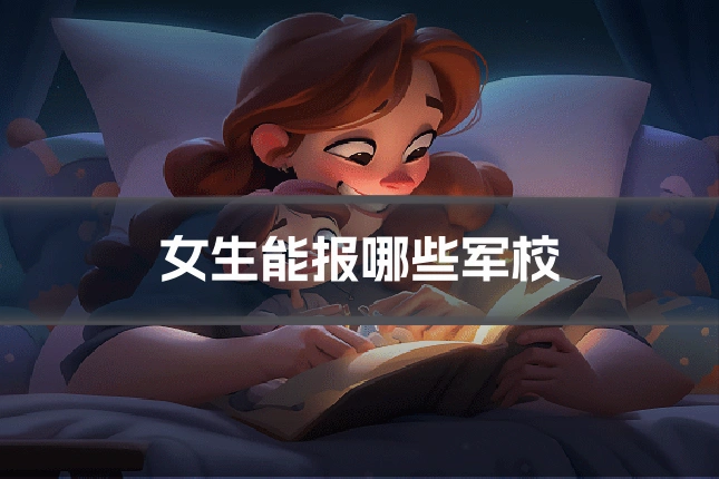 女生能报哪些军校