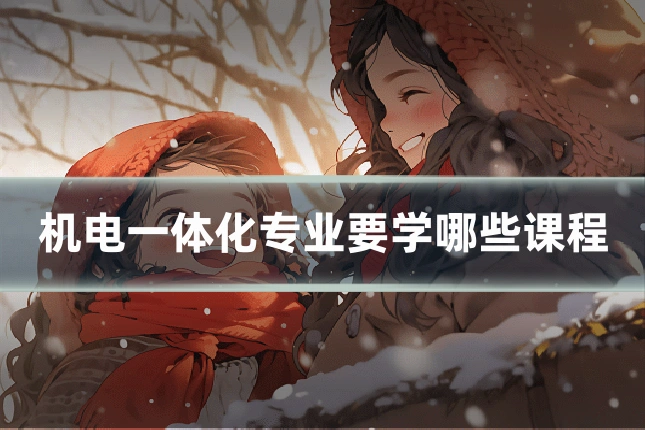 机电一体化专业要学哪些课程
