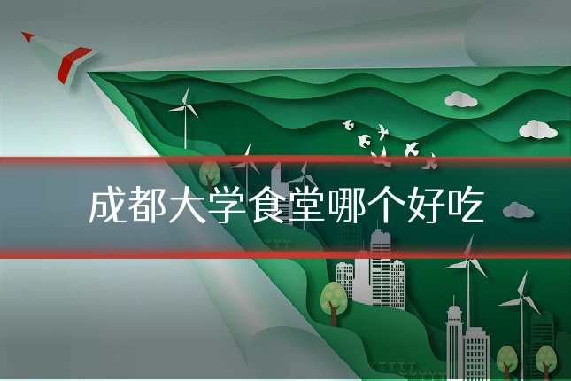 成都大学食堂哪个好吃