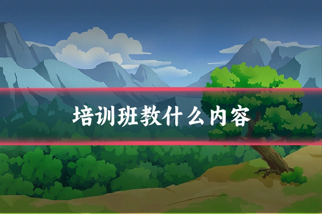 培训班教什么内容