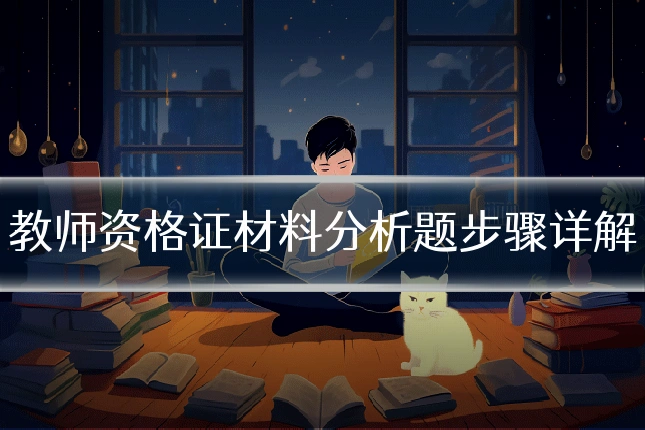 教师资格证材料分析题步骤详解