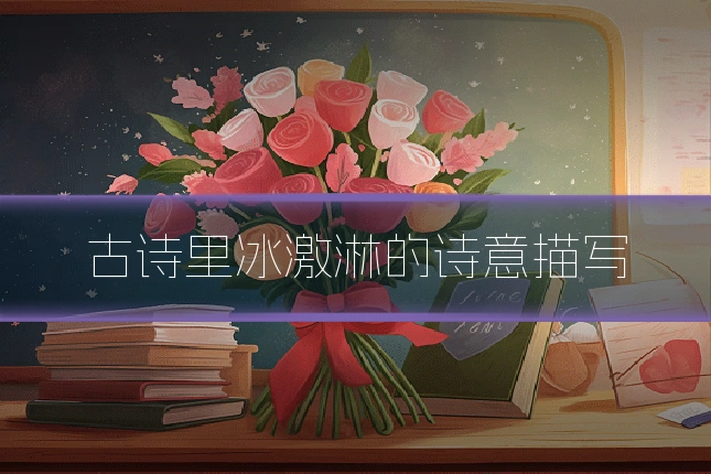 古诗里冰激淋的诗意描写