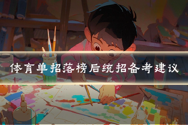 体育单招落榜后统招备考建议