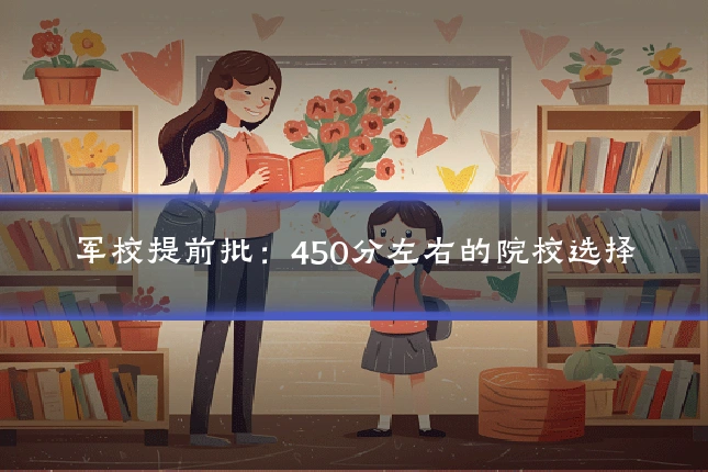 军校提前批:450分左右的院校选择