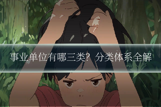 事业单位有哪三类?分类体系全解