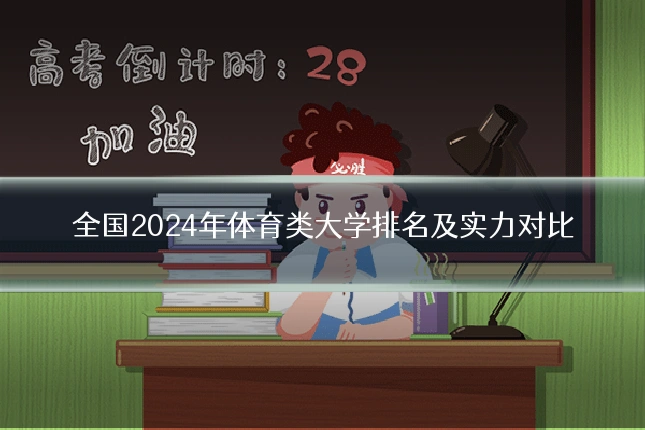 全国2024年体育类大学排名及实力对比