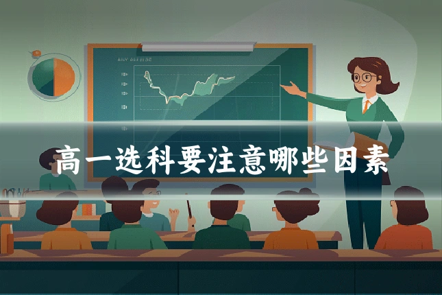 高一选科要注意哪些因素