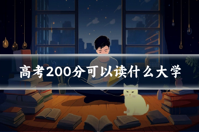 高考200分可以读什么大学