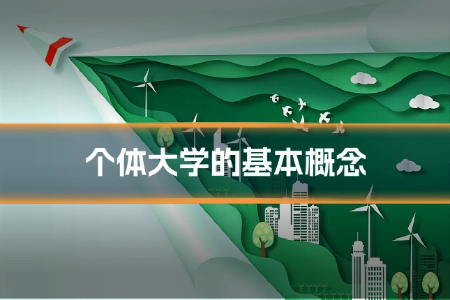 个体大学的基本概念