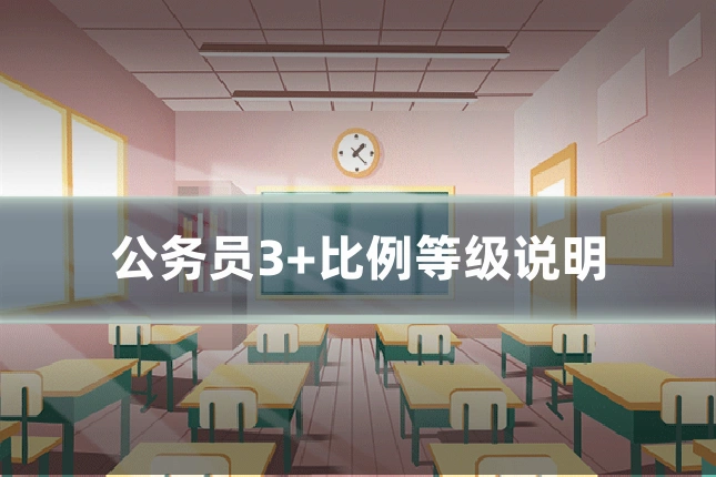 公务员3+比例等级说明