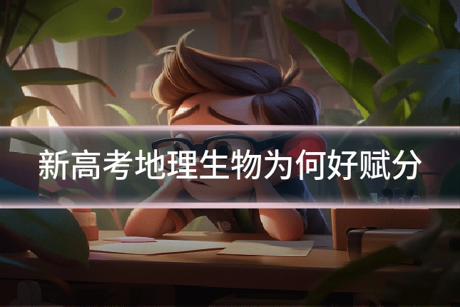 新高考地理生物为何好赋分