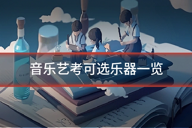 音乐艺考可选乐器一览