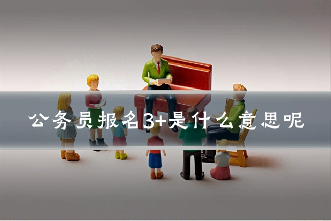 公务员报名3+是什么意思呢