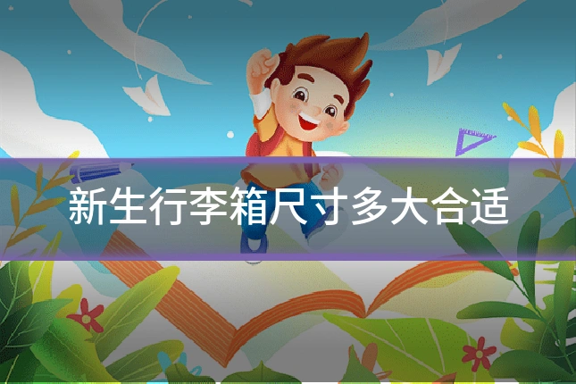 新生行李箱尺寸多大合适