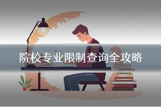 院校专业限制查询全攻略