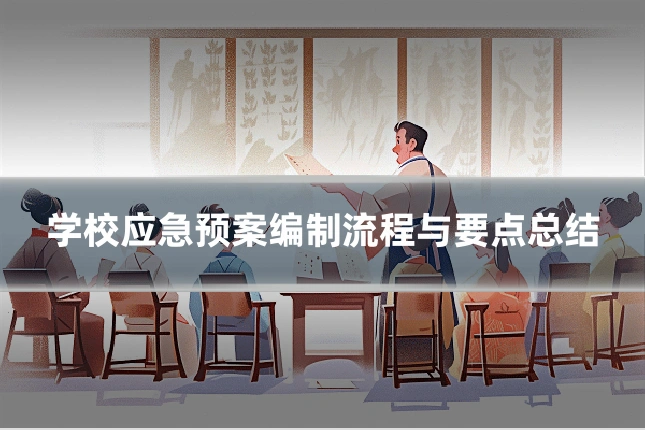 学校应急预案编制流程与要点总结