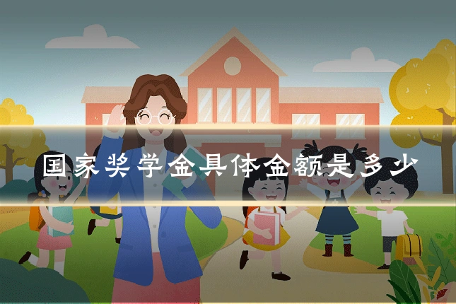 国家奖学金具体金额是多少