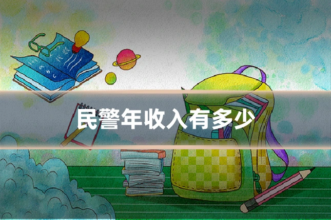 民警年收入有多少