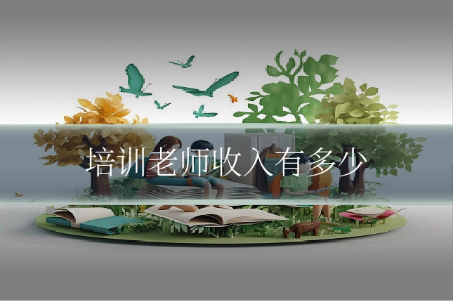 培训老师收入有多少