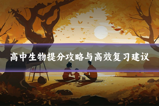 高中生物提分攻略与高效复习建议