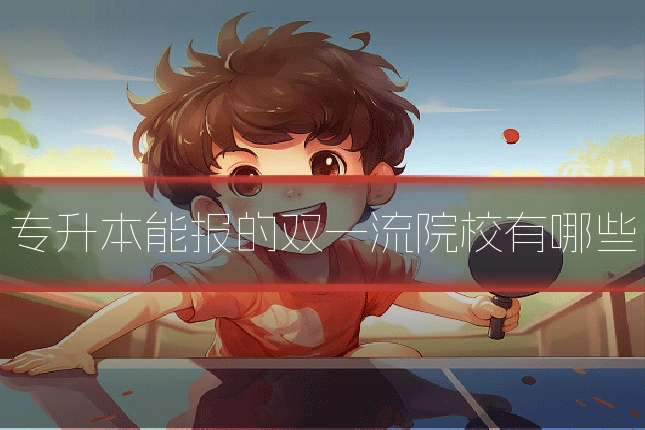 专升本能报的双一流院校有哪些
