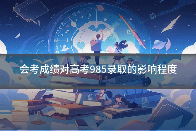 会考成绩对高考985录取的影响程度