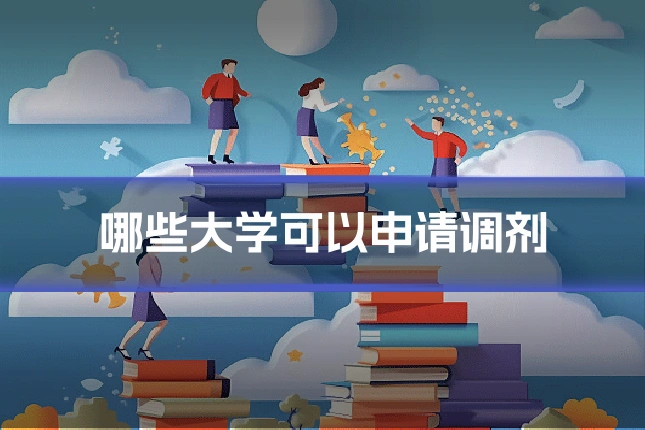 哪些大学可以申请调剂