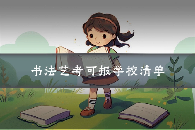书法艺考可报学校清单