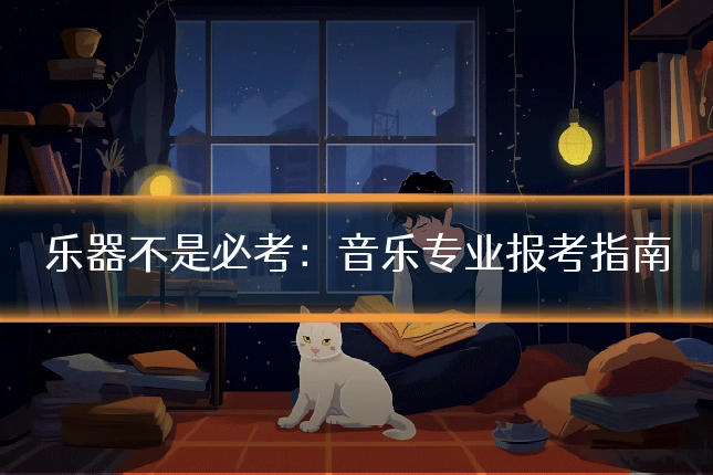 乐器不是必考:音乐专业报考指南