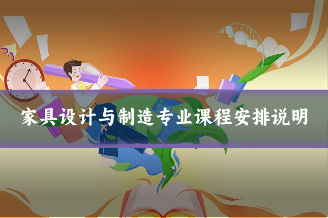 家具设计与制造专业课程安排说明