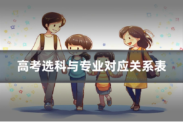 高考选科与专业对应关系表