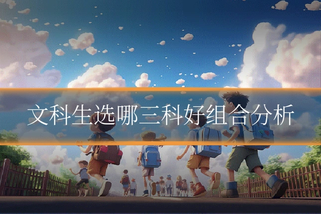 文科生选哪三科好组合分析