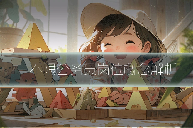 三不限公务员岗位概念解析