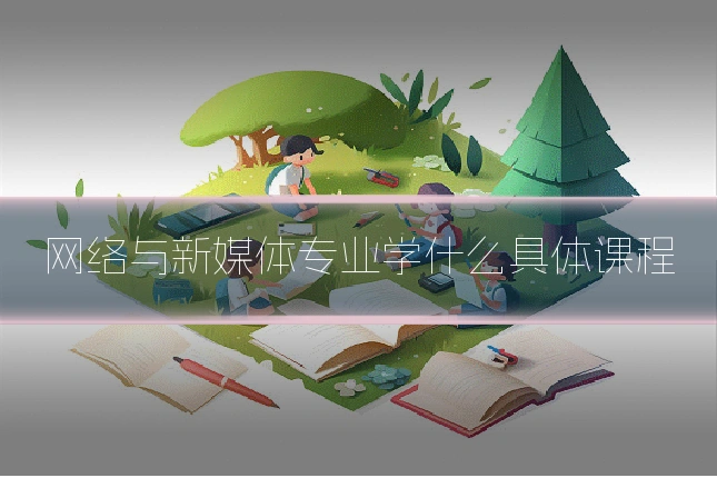 网络与新媒体专业学什么具体课程