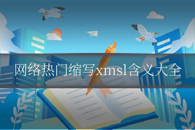 网络热门缩写xmsl含义大全