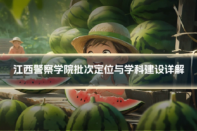 江西警察学院批次定位与学科建设详解