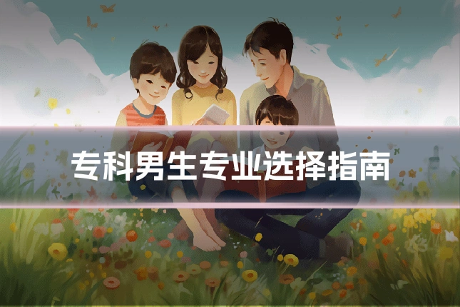专科男生专业选择指南
