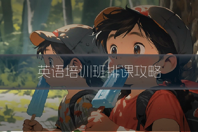 英语培训班排课攻略